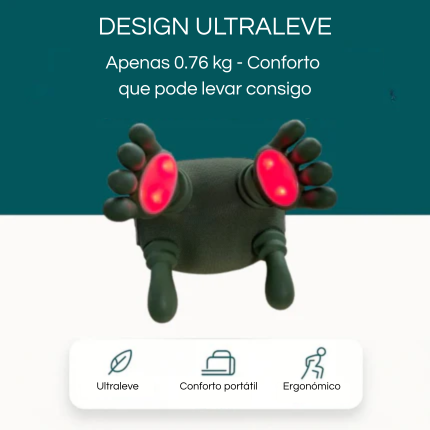 1 Massageador PRO – Relaxe com os vários tipos de massagem incluídos